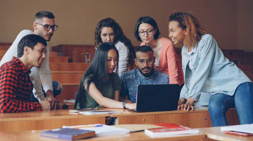 diverse professionals in discussion